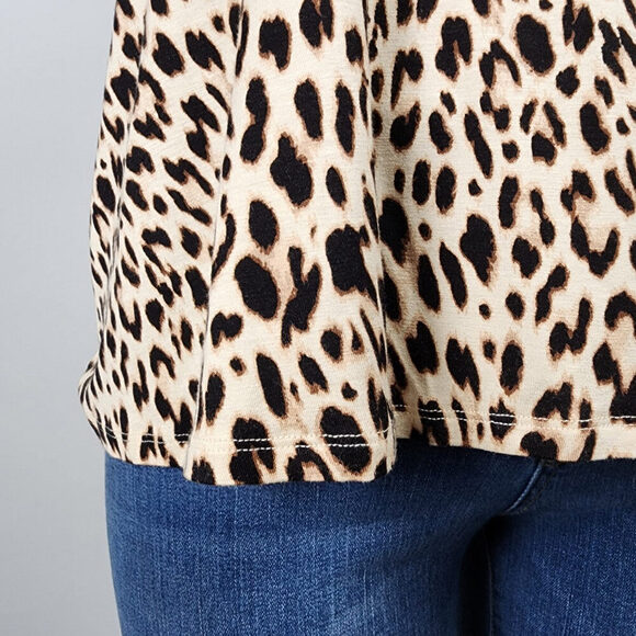 Design Lab Animal Print Short Sleeve T-Shirt Size 3X - Picture 4 of 10